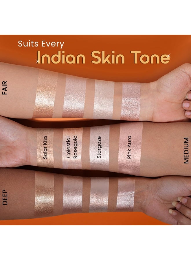 إنسايت مُضيء إنسايت هالو جلو - لون ذهبي وردي سماوي | لمسة نهائية ندية ومشرقة | مُضيء سائل | خفيف الوزن، قابل للتكثيف، يدوم طويلاً | متعدد الاستخدامات - 20 غرام - Image 4